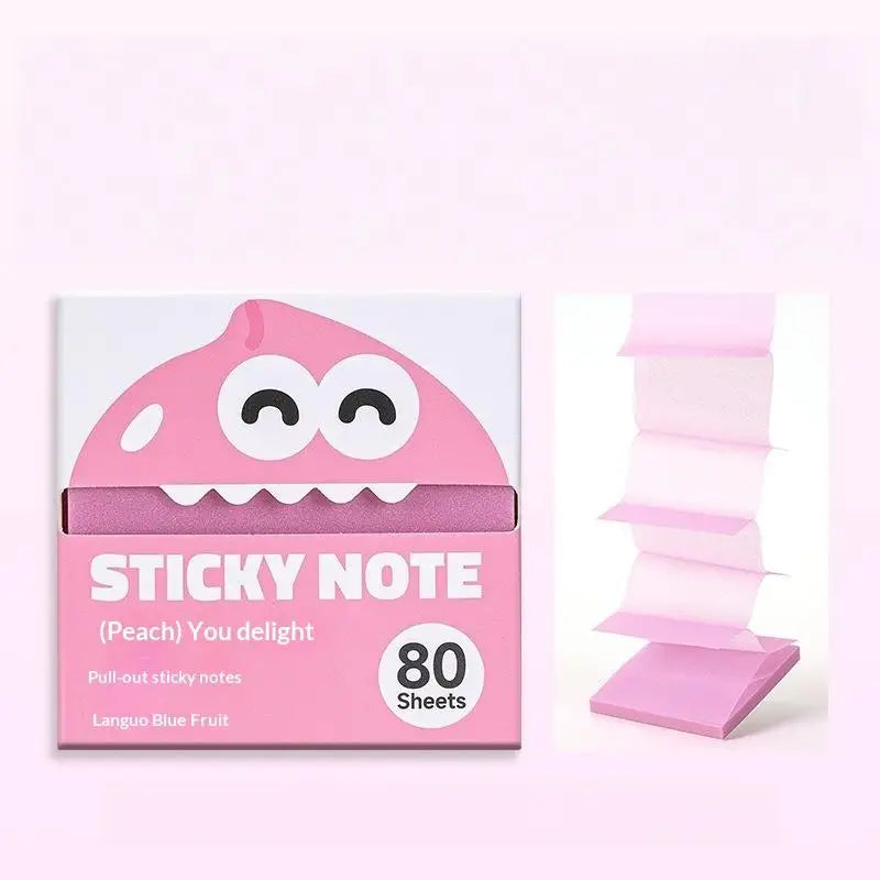 Pearlescent Self-Adhesive Memo Pads with Pull-Out Design