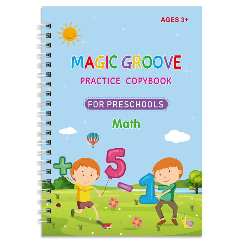Reusable Magic Practice Copybook Set for Kids