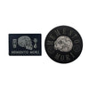 Embroidered Skull Patch with Hook and Loop Backing