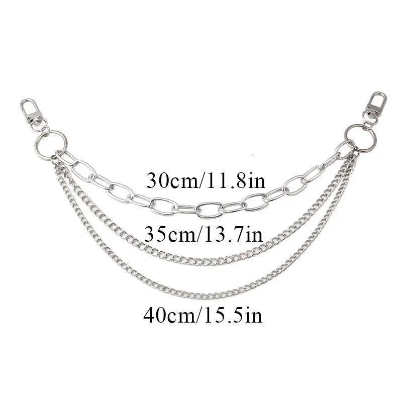 Multi-Layer Metal Pearl Bag Chain