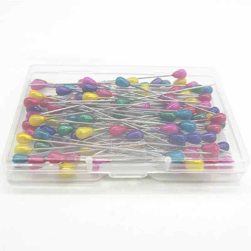 Pearl Head Straight Pins for Wedding Bouquets and DIY Crafts (100-Pack)