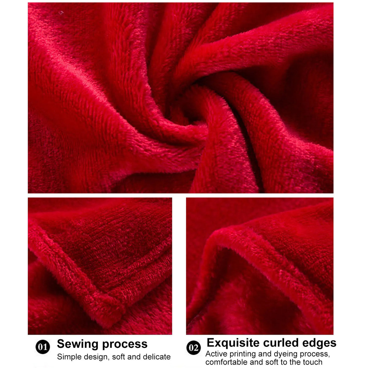 Cozy Coral Fleece Throw Blanket