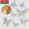 3D Rose Gold Butterfly Wall Decals for Home Decor