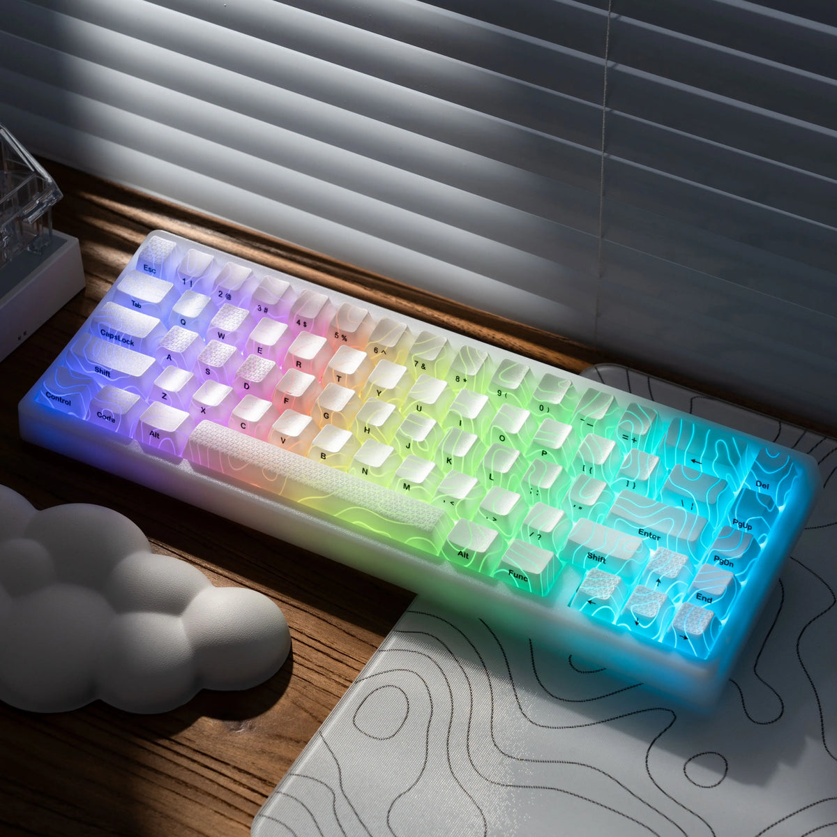 JadeStone 67-Key Wireless Mechanical Keyboard with IMD-Tech Keycaps