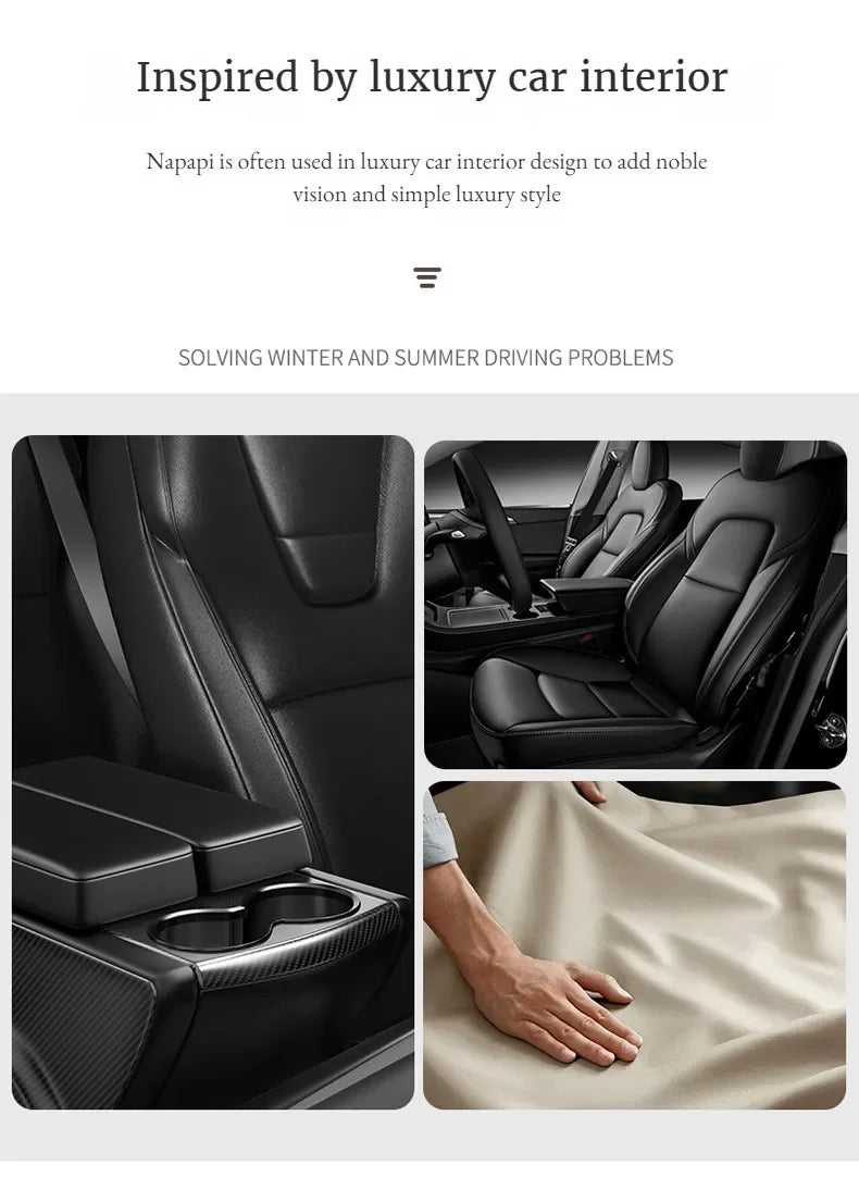 Perforated Nappa Leather Steering Wheel Cover