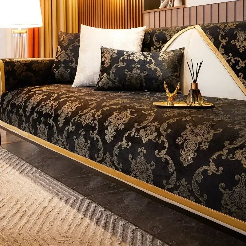 Luxury Anti-Slip Velvet Sofa Cover