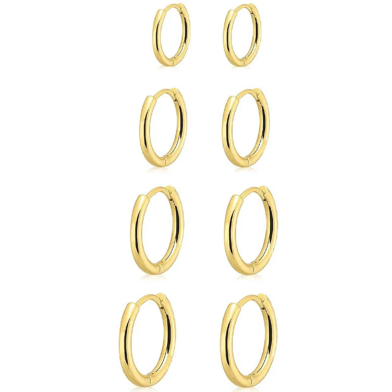 Classic Stainless Steel Hoop Earrings
