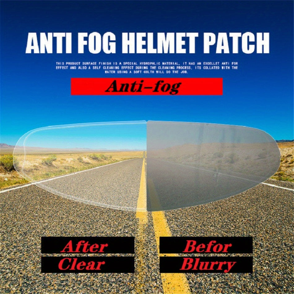 Universal Motorcycle Helmet Visor Rain & Fog Protection Film