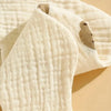 Cotton Gauze Baby Feeding Bibs (3-Pack) with Burp Cloths