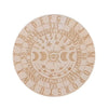 Wooden Pendulum Board with Celestial Design for Divination and Home Decor