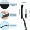 Hard-Bristled Crevice Cleaning Brush for Tight Spaces and Grout