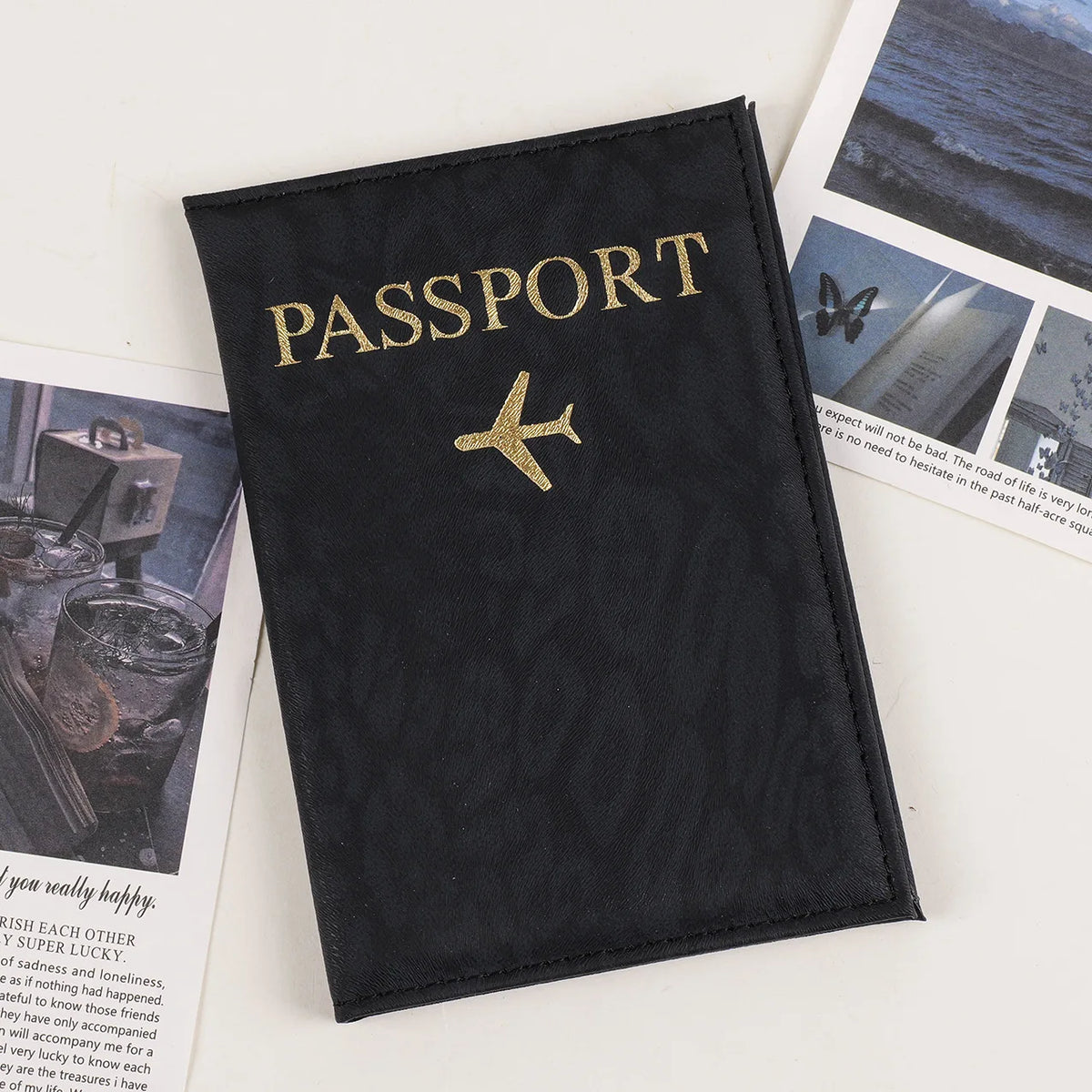 Leopard Print Passport Holder with Card Slots