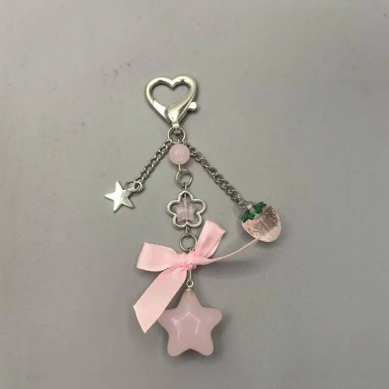 Llavero y Colgante de Fresa Dulce