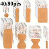 A collection of 40 soft rubber bandages in various shapes and sizes for fingers, wrists, and knuckles.