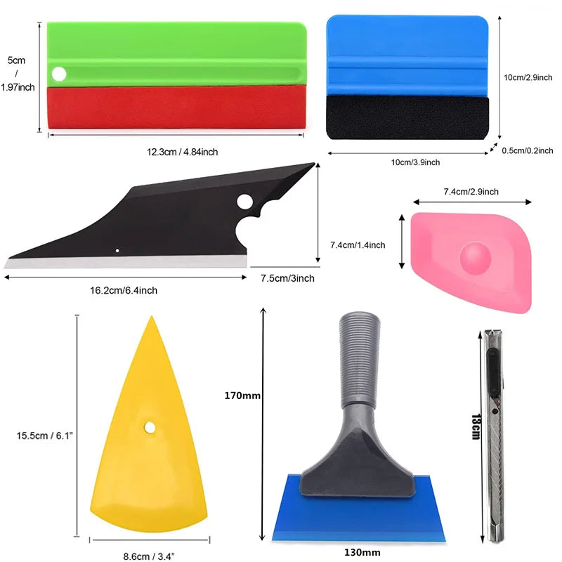 Professional Car Vinyl Wrap & Window Tint Tool Kit