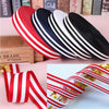 Striped Grosgrain Ribbon – Double-Sided Polyester Cotton, 1 Inch Wide