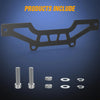 Black billet aluminum light bar mounting brackets and various bolts and washers for Can-Am Maverick X3