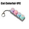 LED Light-Up Keyboard Keychain Fidget Toy