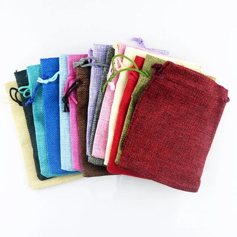 Natural Jute Gift Bags with Drawstring (5 Sizes)