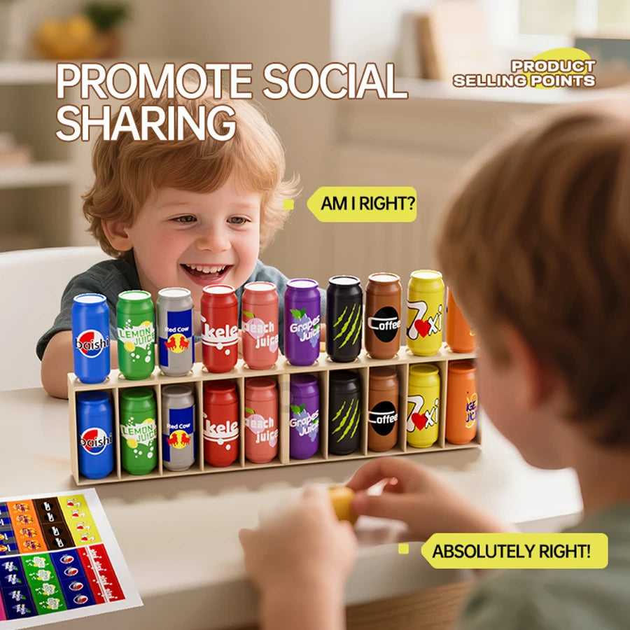 Bottle Guessing Memory Board Game for Kids