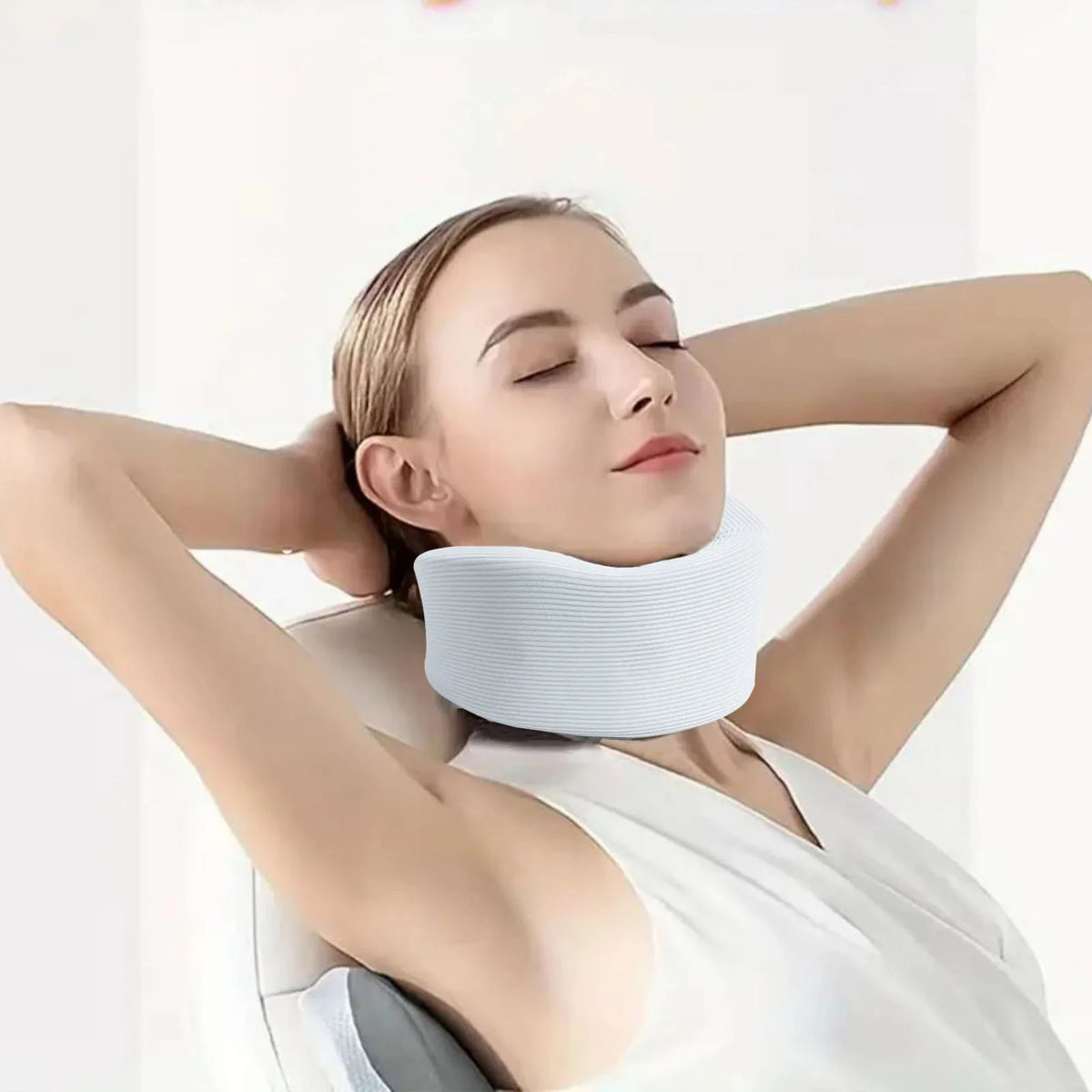 Adjustable Cervical Neck Support Brace for Sleep and Relaxation