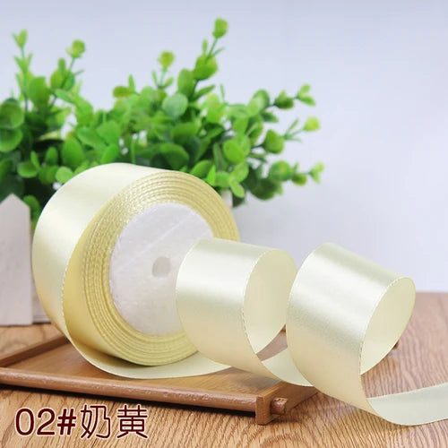 Silk Satin Ribbon Roll for Gift Wrapping, DIY Crafts, and Party Decor
