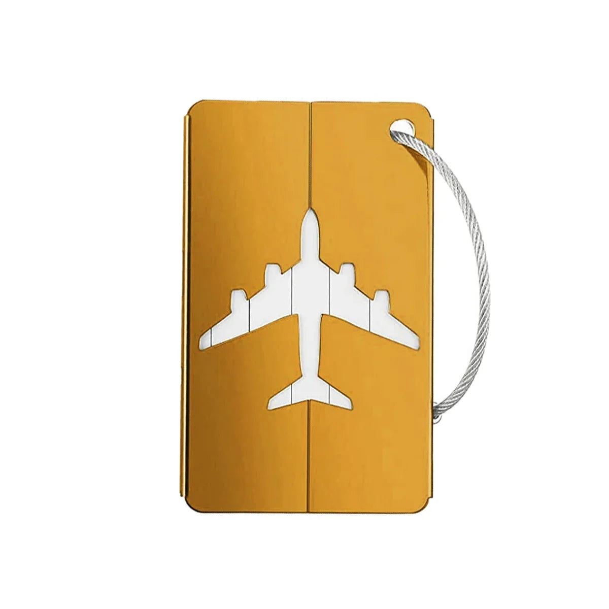 Aircraft-Grade Aluminum Luggage Tag with ID Card Slot