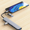 8-in-1 USB & USB-C Docking Hub with Audio Jack and Card Reader
