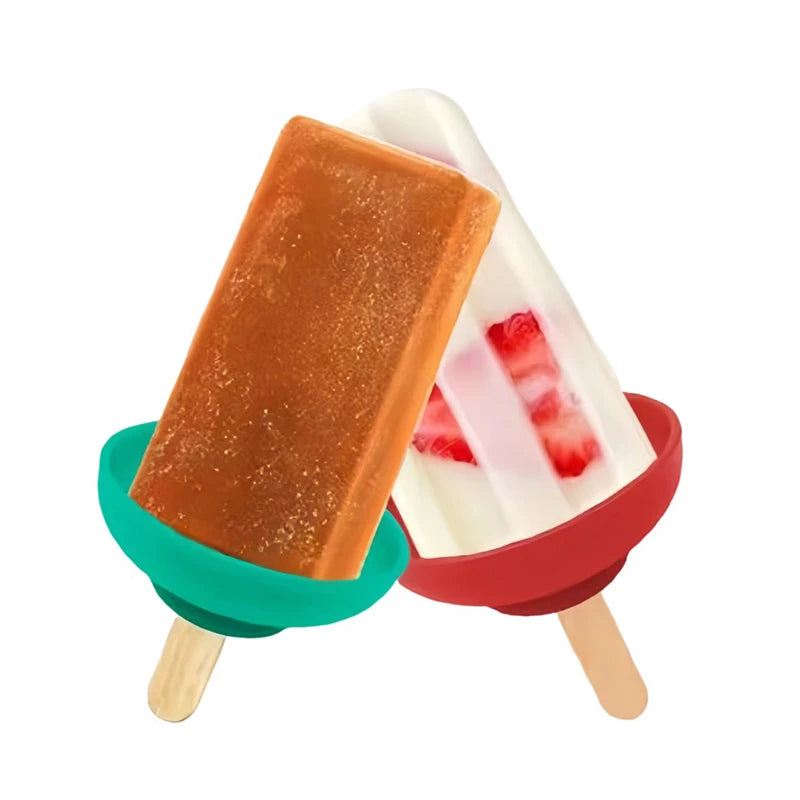 Silicone Popsicle Holder - Anti-Drip Reusable Ice Cream Stick Protector for Kids