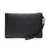 Men's Soft PU Leather Clutch Bag with Zipper Closure