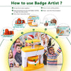 DIY Pin Badge Maker Kit for Kids with 48 Patterns
