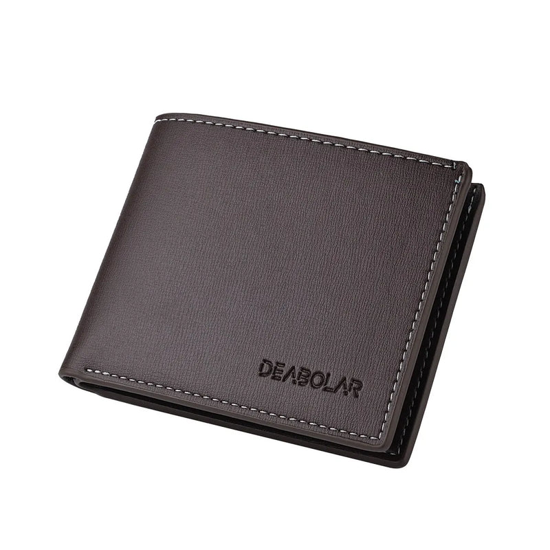 Schlanke Brieftasche aus PU-Leder für Herren