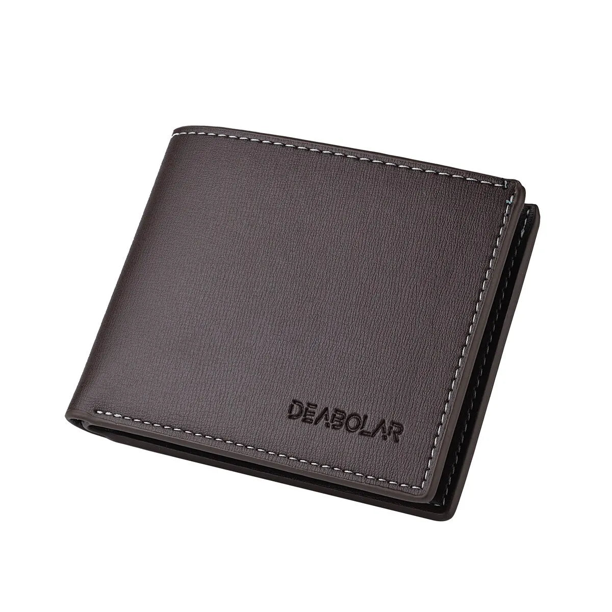 Slim PU Leather Folding Wallet with Card Holder
