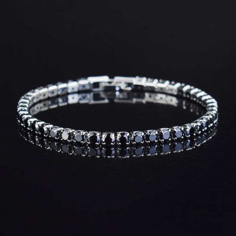 4mm Micro-Pavé Zircon Tennis Bracelet