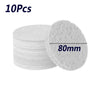 A stack of 10 pieces of white puffy texture painting paper, measuring 80mm thick.