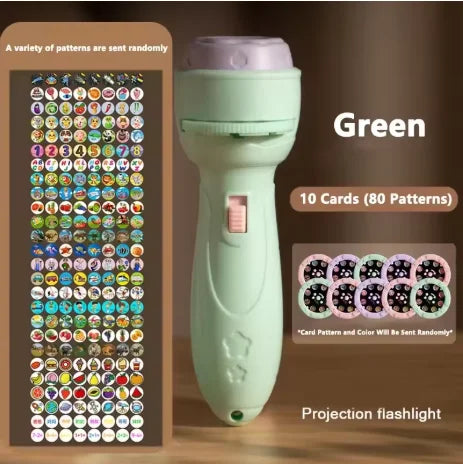 Cartoon Projection Flashlight for Kids