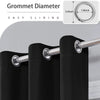 100% Blackout Solid Color Curtains for Bedroom and Living Room