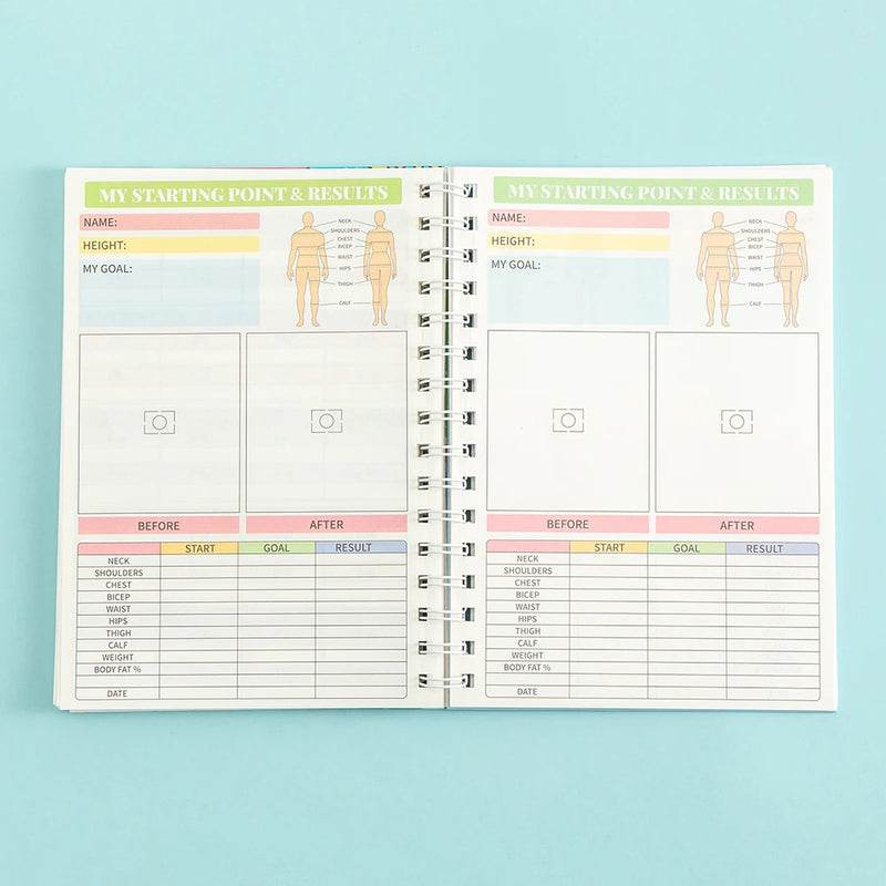 A5 Undated Weight Loss Planner with Stickers