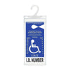 Clear Disabled Parking Permit Holder with Hanging Hook