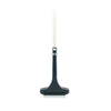 A long, slender window screen and glass cleaning brush with a white handle and black base.