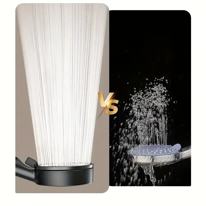 High-Pressure Shower Head Set with Hose and Wall Mount