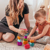 Wooden Rainbow Stacking Stones – Montessori Balancing Blocks for Kids