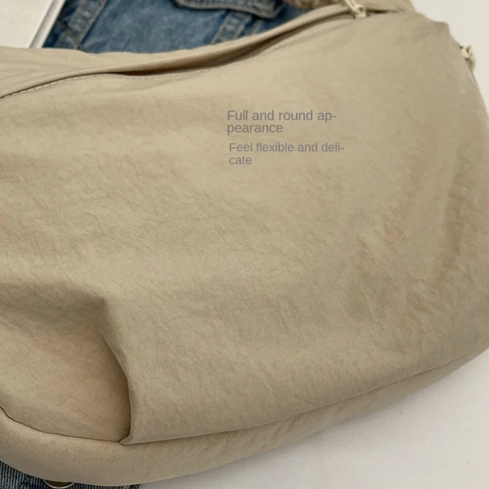 Lightweight Canvas Crossbody Bag with Adjustable Strap