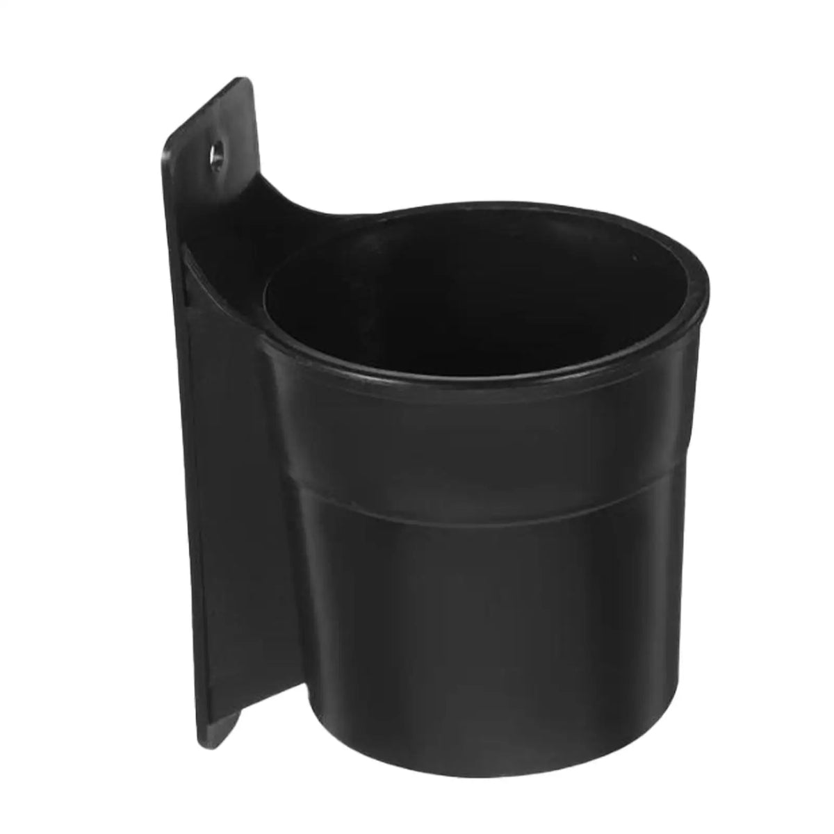Black universal chair cup holder designed for desks, offices, and homes