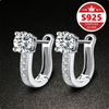 S925 Sterling Silver Zirconia Clip-On Earrings