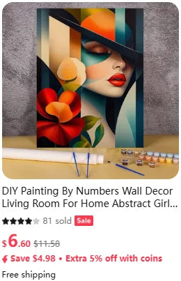 Adult Paint by Numbers Kit – African Women Portrait on Canvas