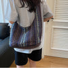 Boho Aztec Print Canvas Tote Bag