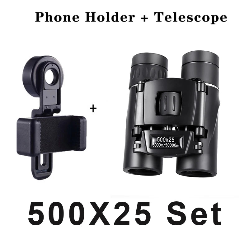 Compact 500x25mm Waterproof Binoculars with BAK4 Prism