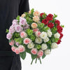 Silk Rose & Eucalyptus Floral Arrangement