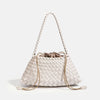 Handwoven Hobo Shoulder Bag with Large Inner Pocket
